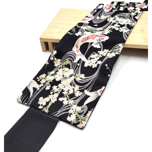 Ceinture réversible Musubi en coton - Carp KOI