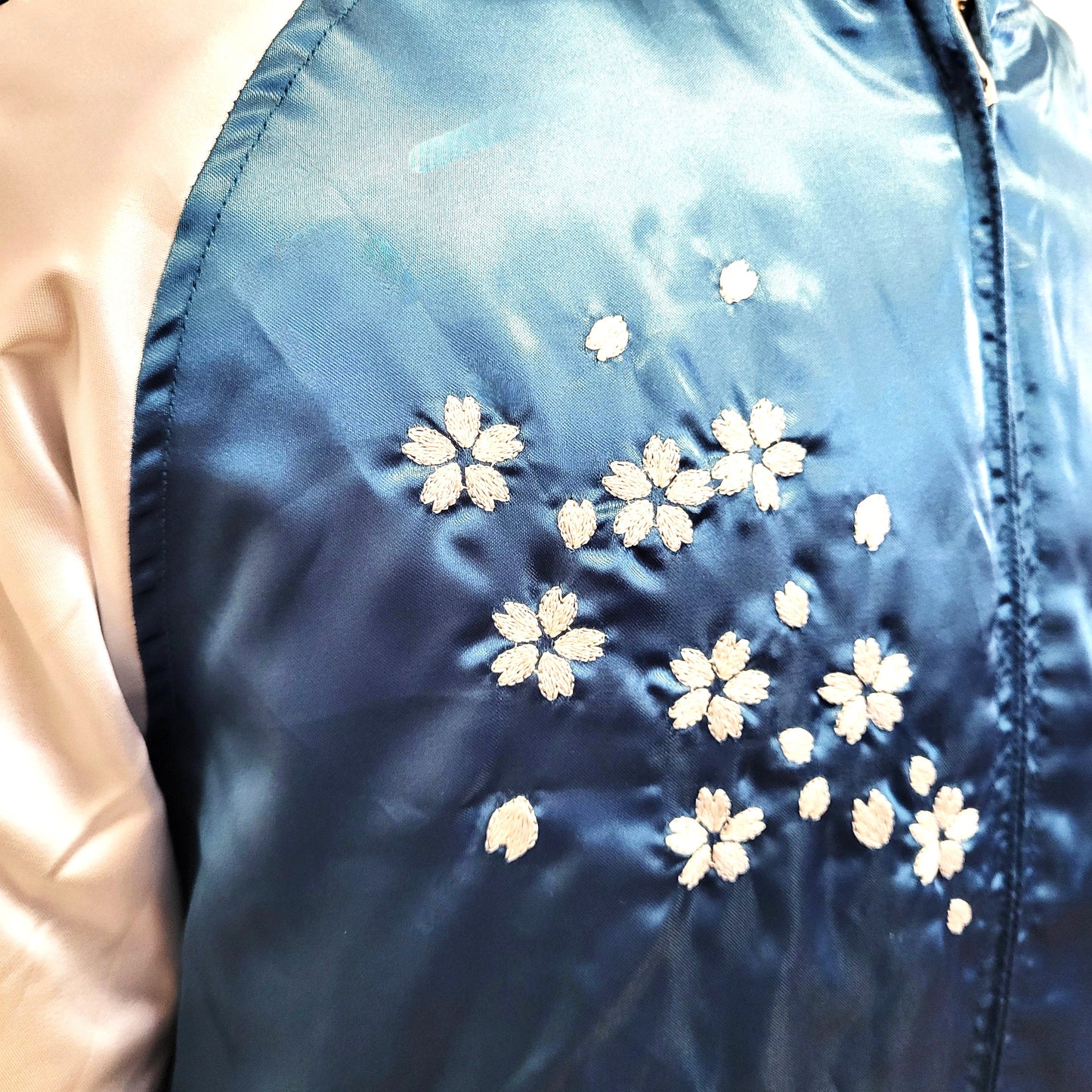 Sukajan Koi and Dragon - Navy