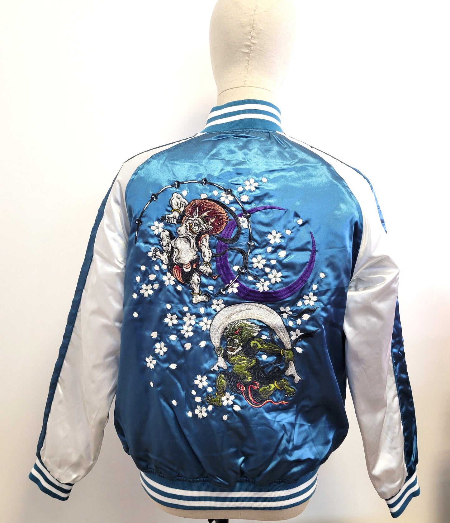 Sukajan Koi and Dragon - Navy