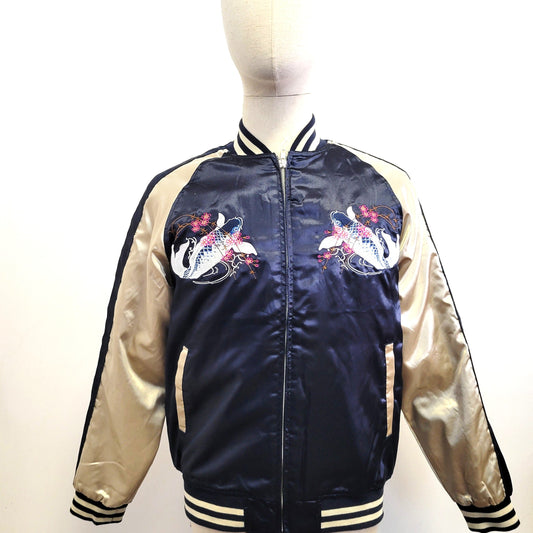 Sukajan Koi and Mount Fuji - Black