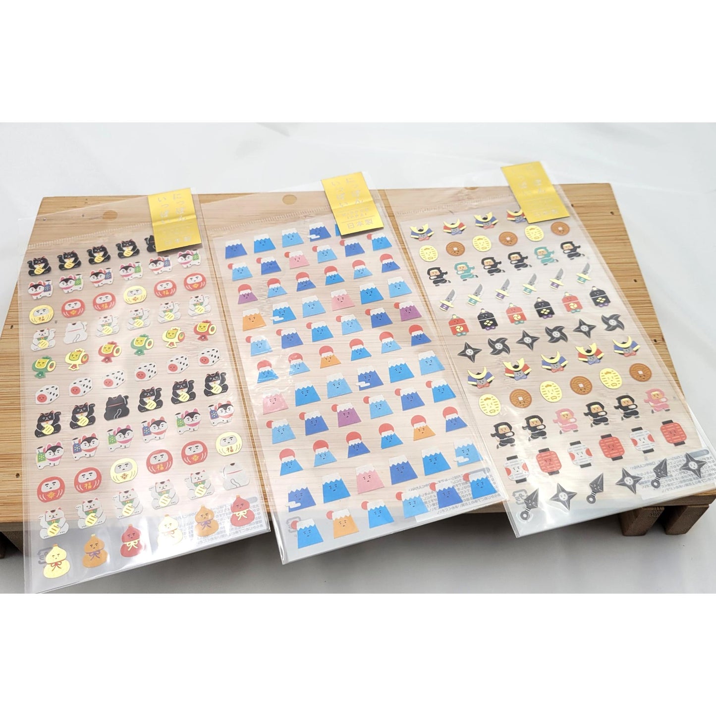 Japanese Stickers – Stickers: Mount Fuji, Ninja and Maneki-neko