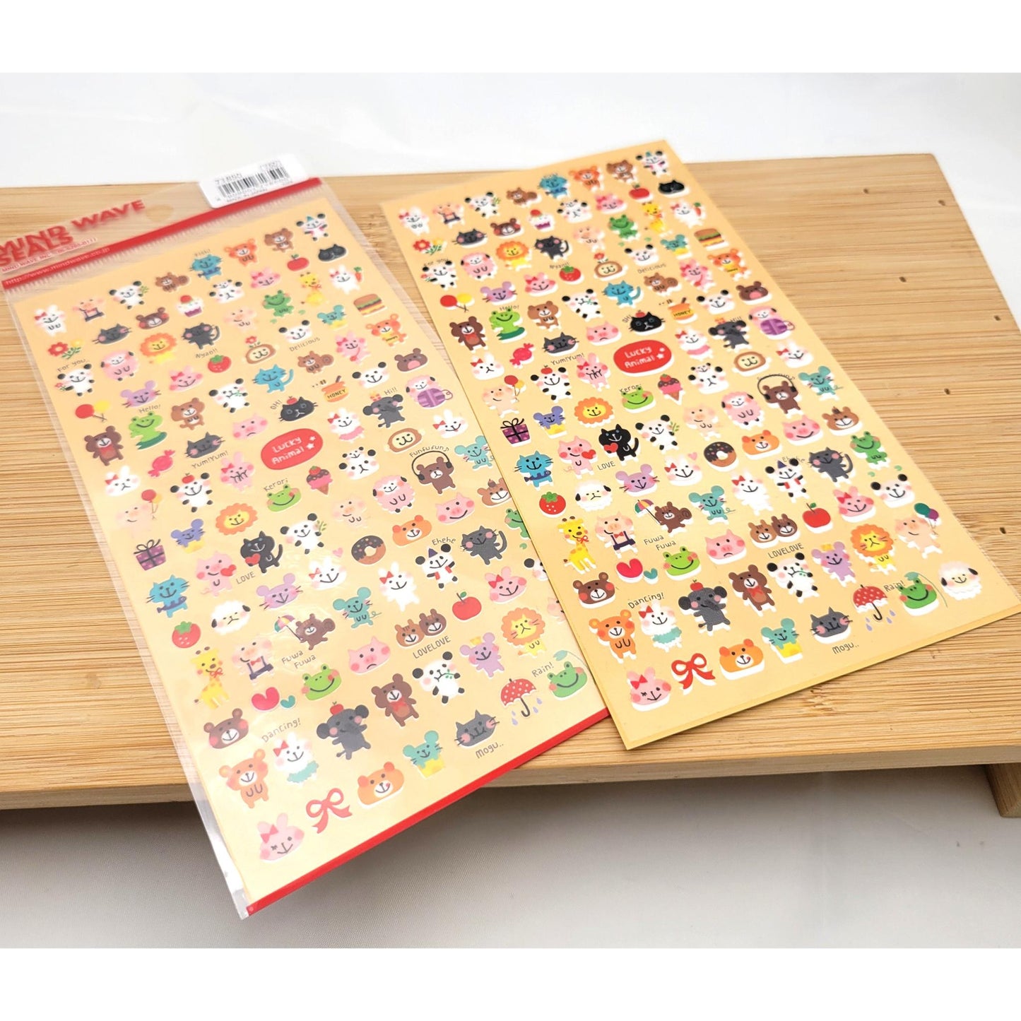 Japanese stickers: Mind Wave Seals Animal Design