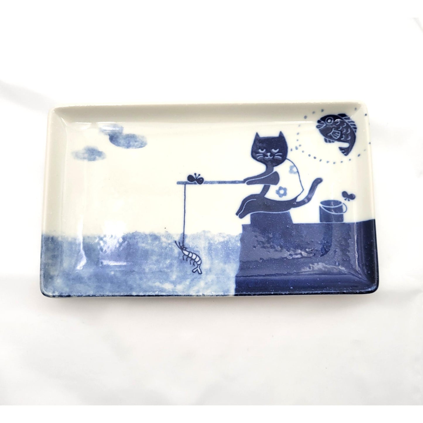 MOTTO NEKOMARUKE SQUARE PLATE