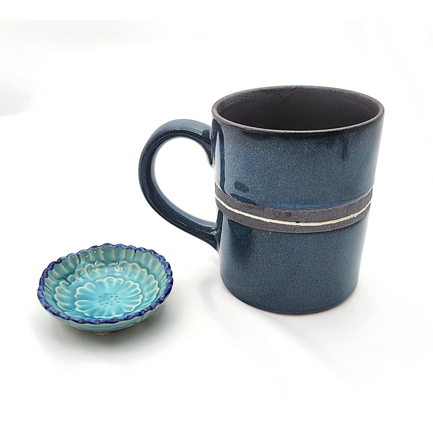 PETIT PLAT TURQUOISE FLEUR