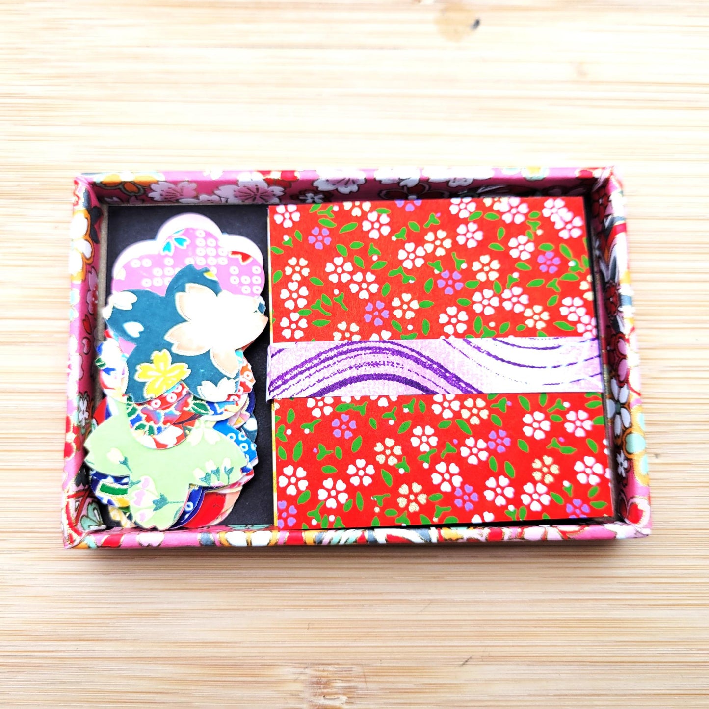 Assortment of Chiyogami paper stickers