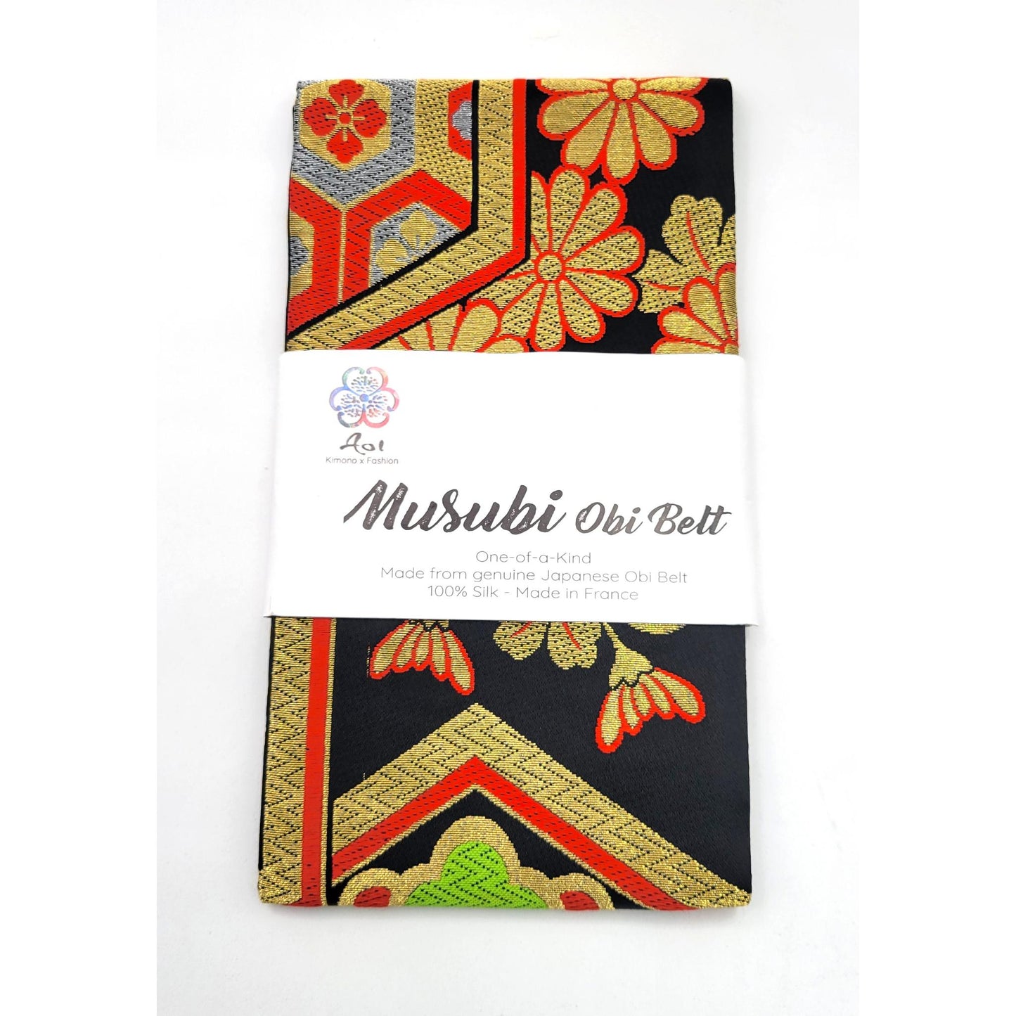 Musubi Obi Belt en soie (3 designs)