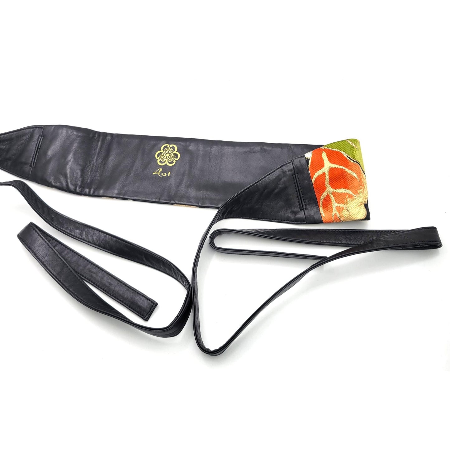 Silk and leather obi belt (3 designs)