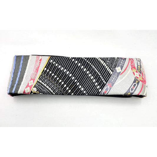 Ceinture Obi en soie et en cuir (3 designs)