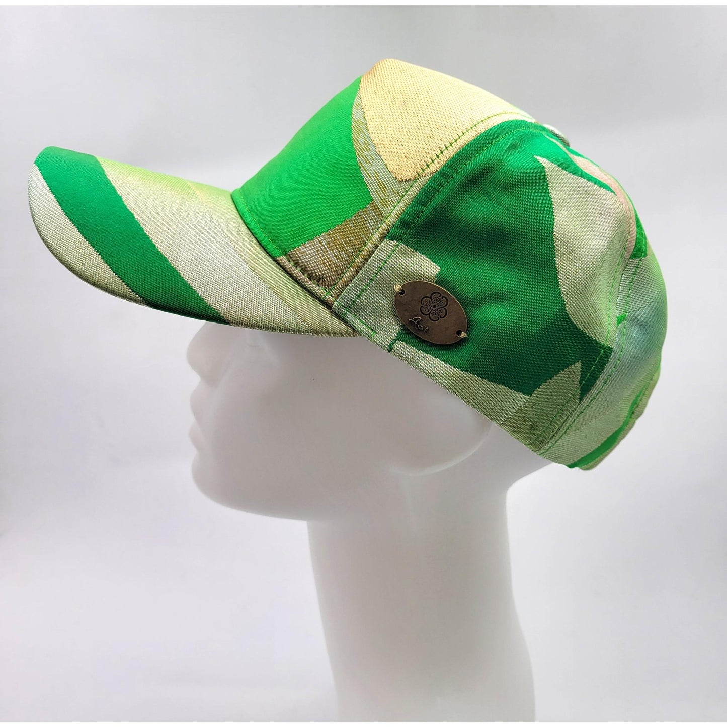 OBI Cap - Green Japanese Pattern