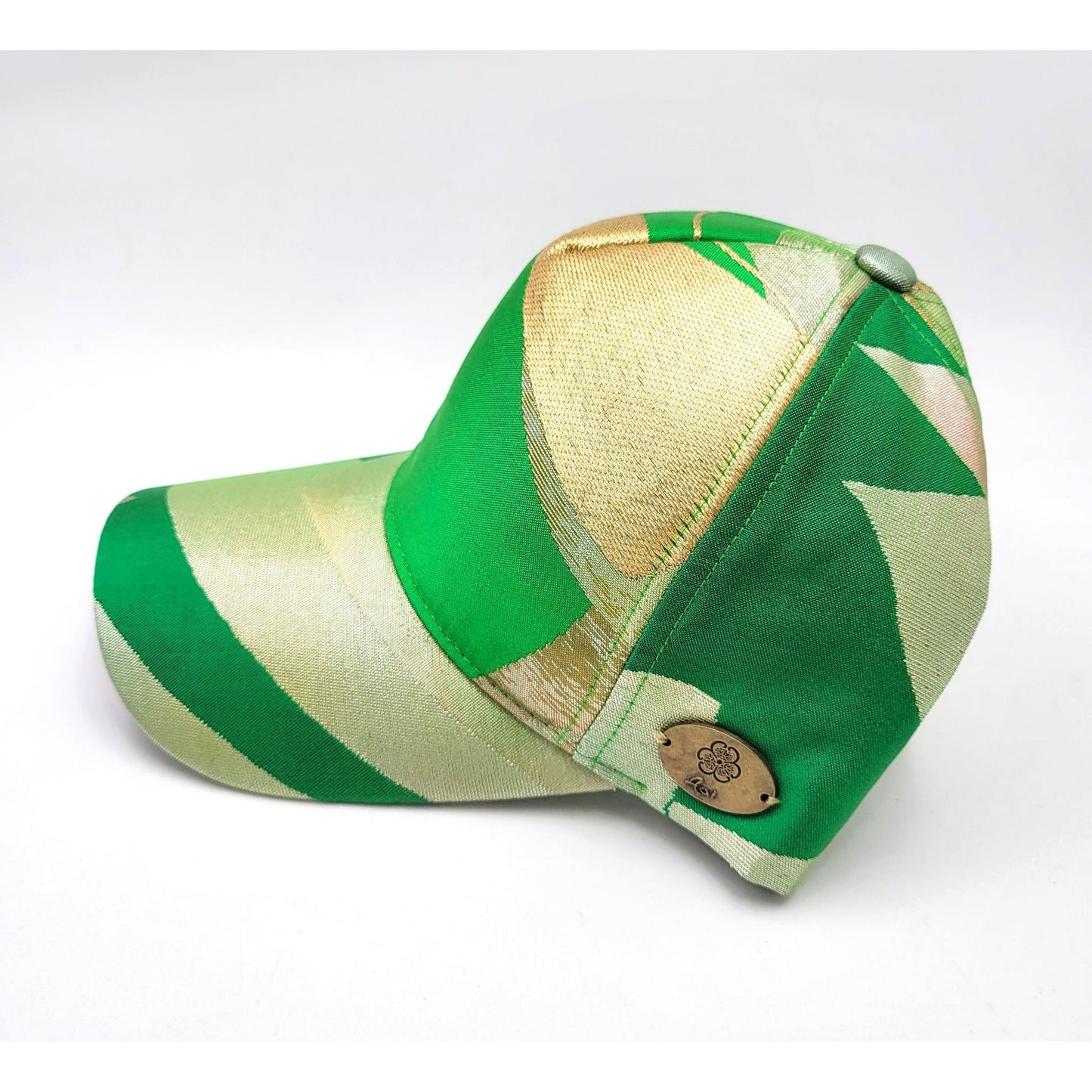 OBI Cap - Green Japanese Pattern