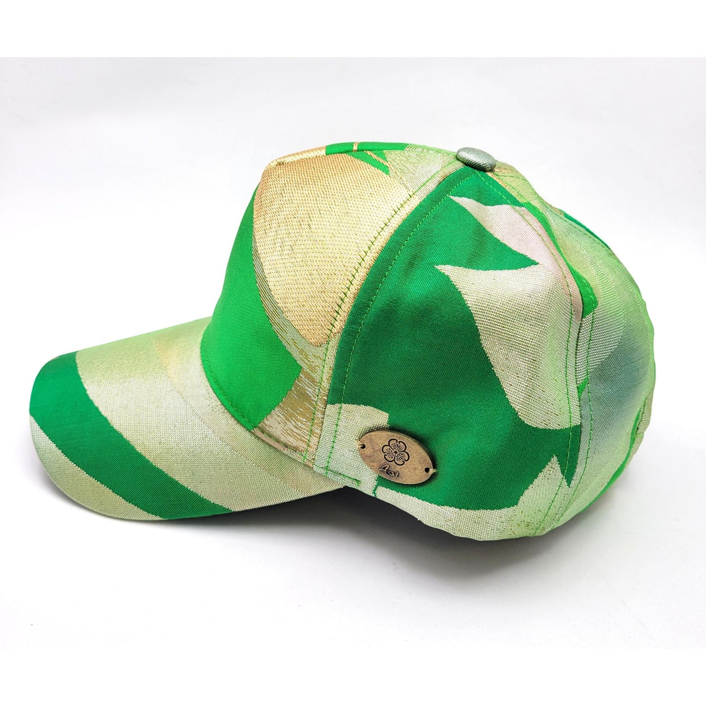 OBI Cap - Green Japanese Pattern