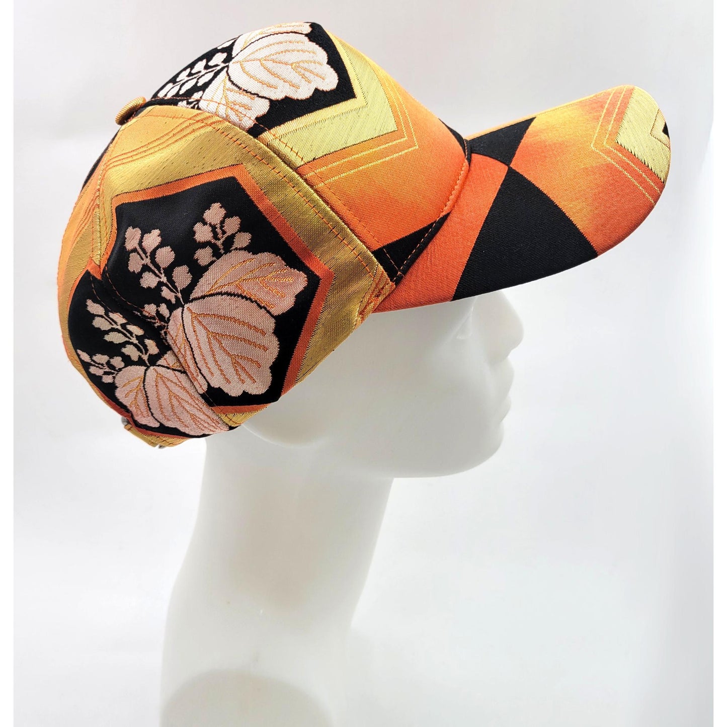 OBI Cap – Traditional Japanese Floral Pattern