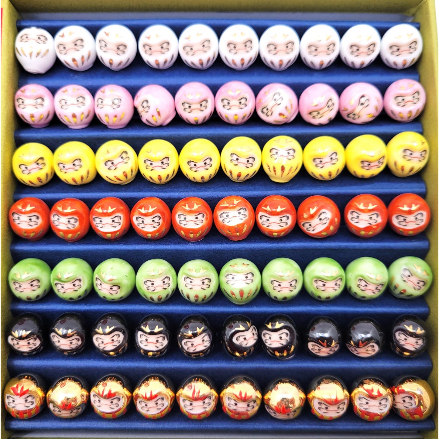 Tiny 7 Mini figurines kawaii porte bonheur - Daruma