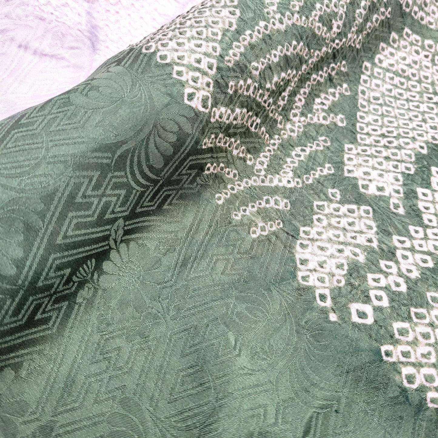 Japanese Fabric Mix Smooth Silk & Chirimen