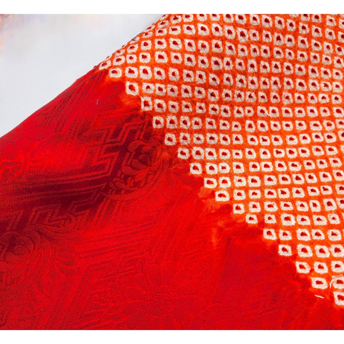 Japanese Fabric Mix Smooth Silk & Chirimen