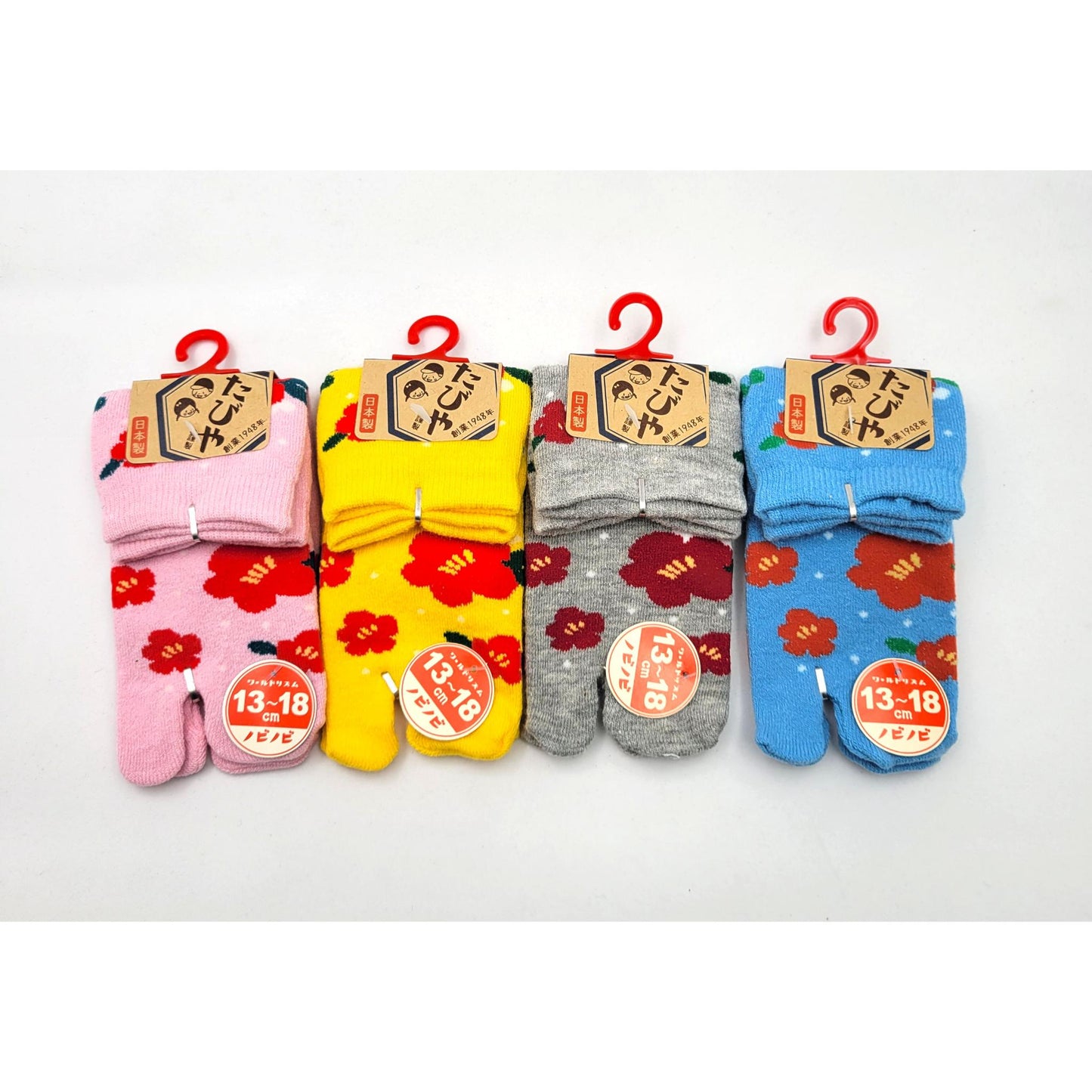 CHAUSSETTES ENFANT FLEURS - Taille 13-18cm