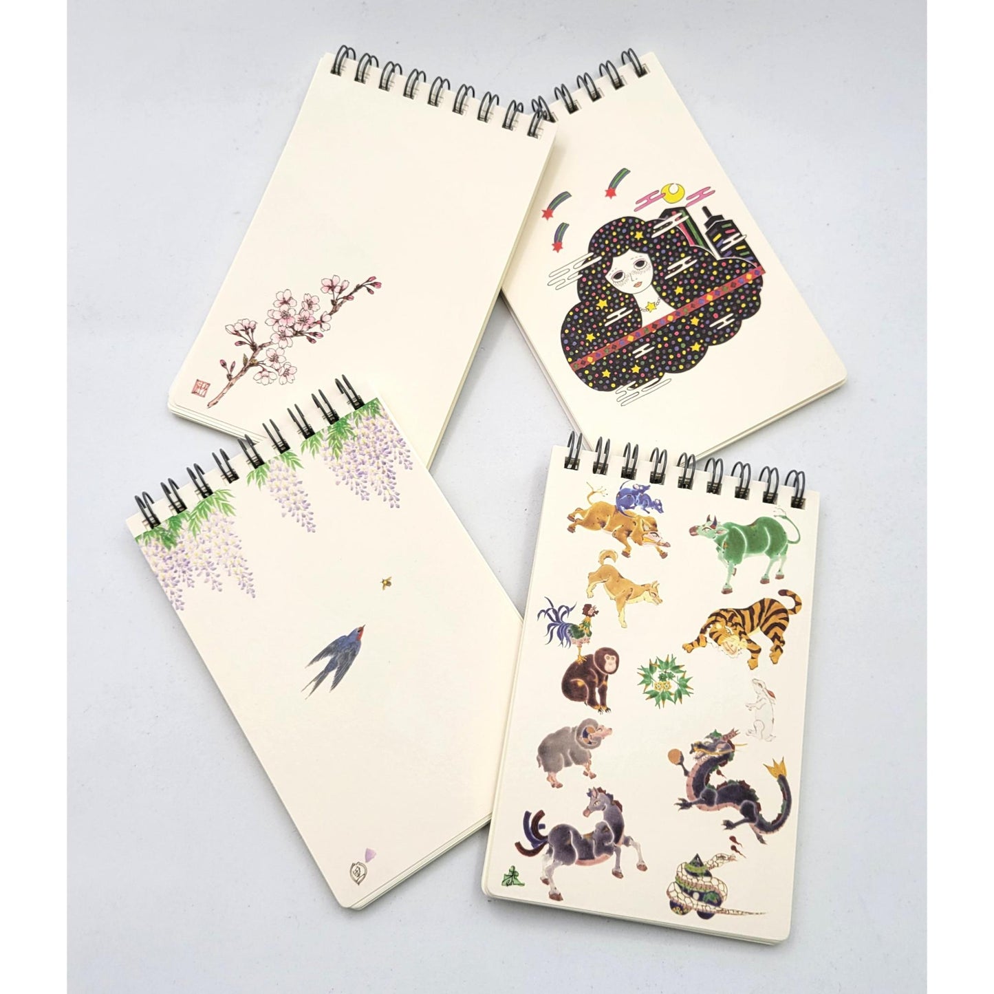 Spiral Notebooks - 4 designs
