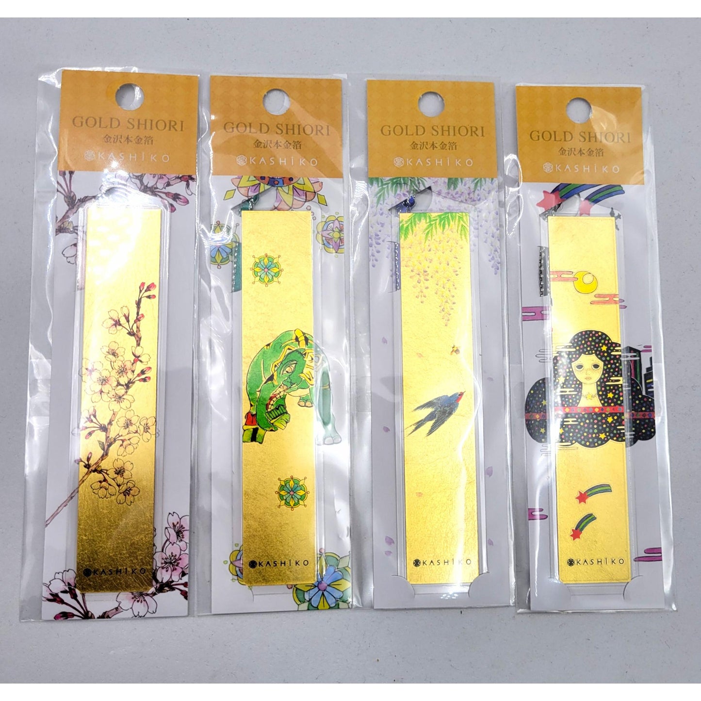 Gold Shiori - Marque Page - 4 designs