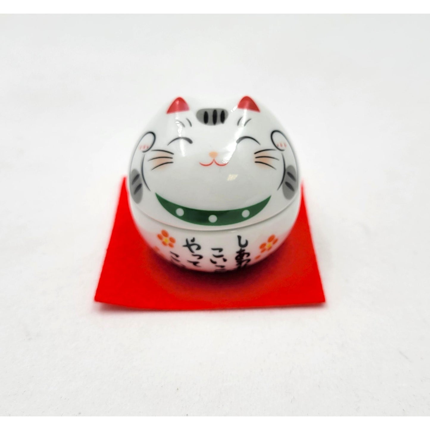 Boîte Maneki Neko levant les deux mains