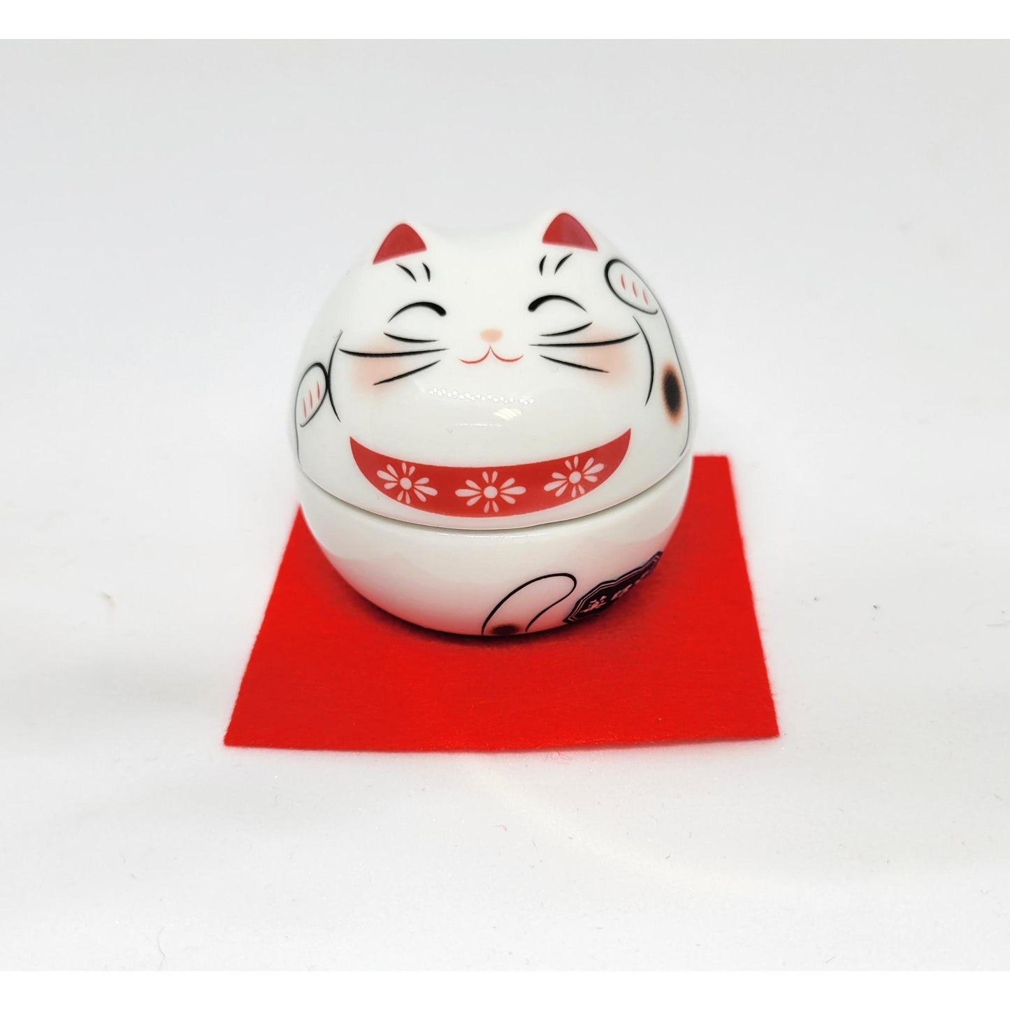 Boîte Maneki Neko levant les deux mains