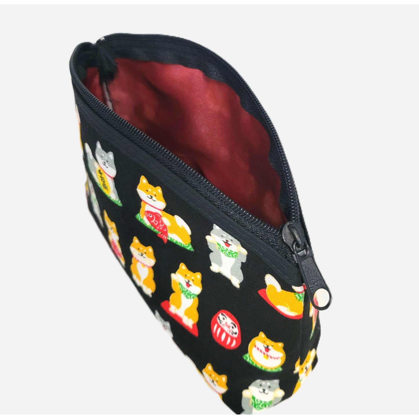 Pochette Shiba Inu & Daruma – Esprit Japonais