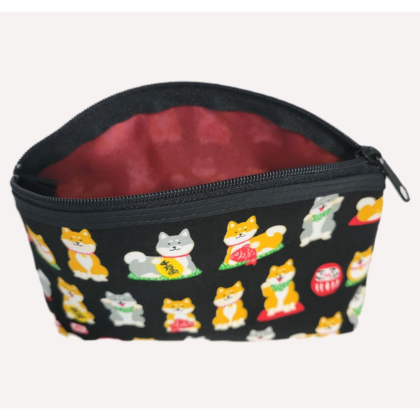 Pochette Shiba Inu & Daruma – Esprit Japonais