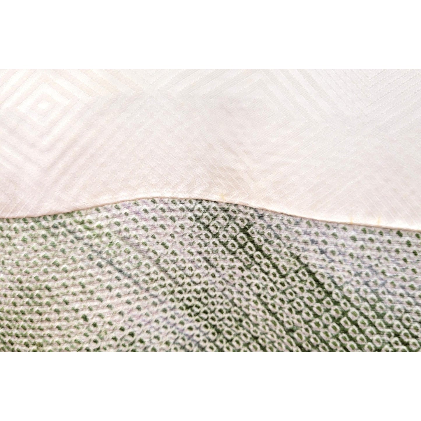 Veste Kimono Haori en Soie Vintage – Art Traditionnel du Shibori (Teinture à la main) Vert
