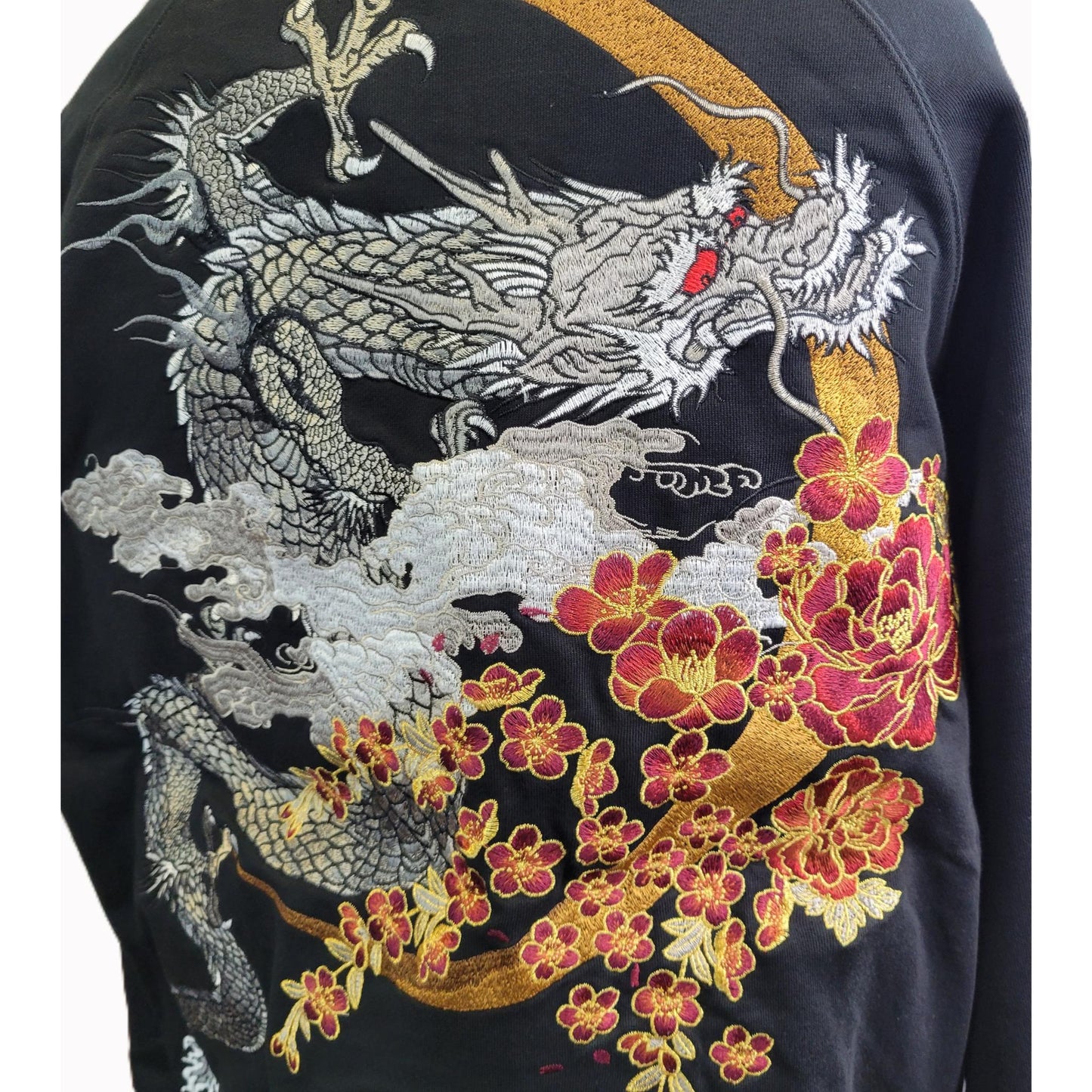 Hoodie Dragon & Lune Mystique - Élégance et Force Ancestrale