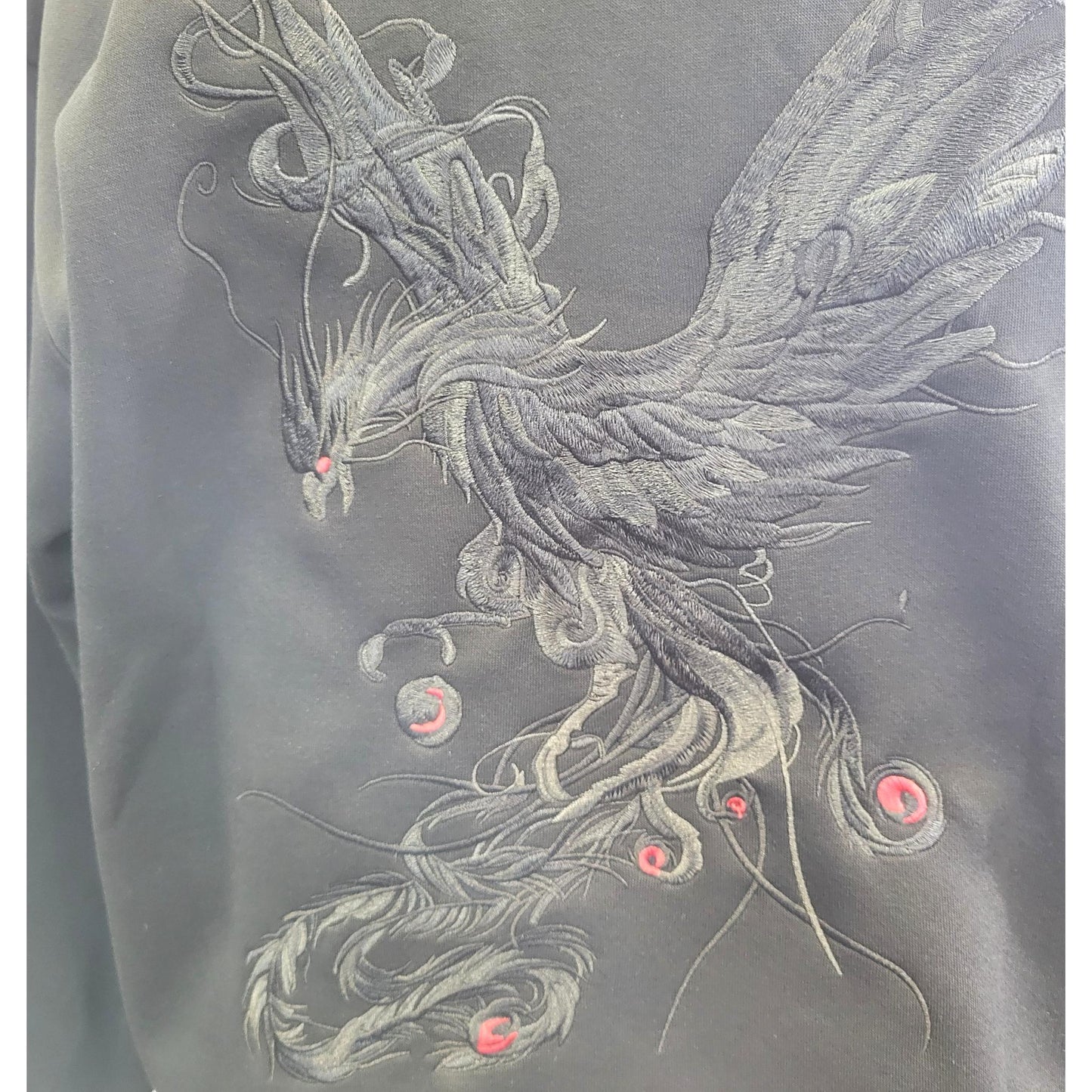 Hoodie Phénix Céleste - Black