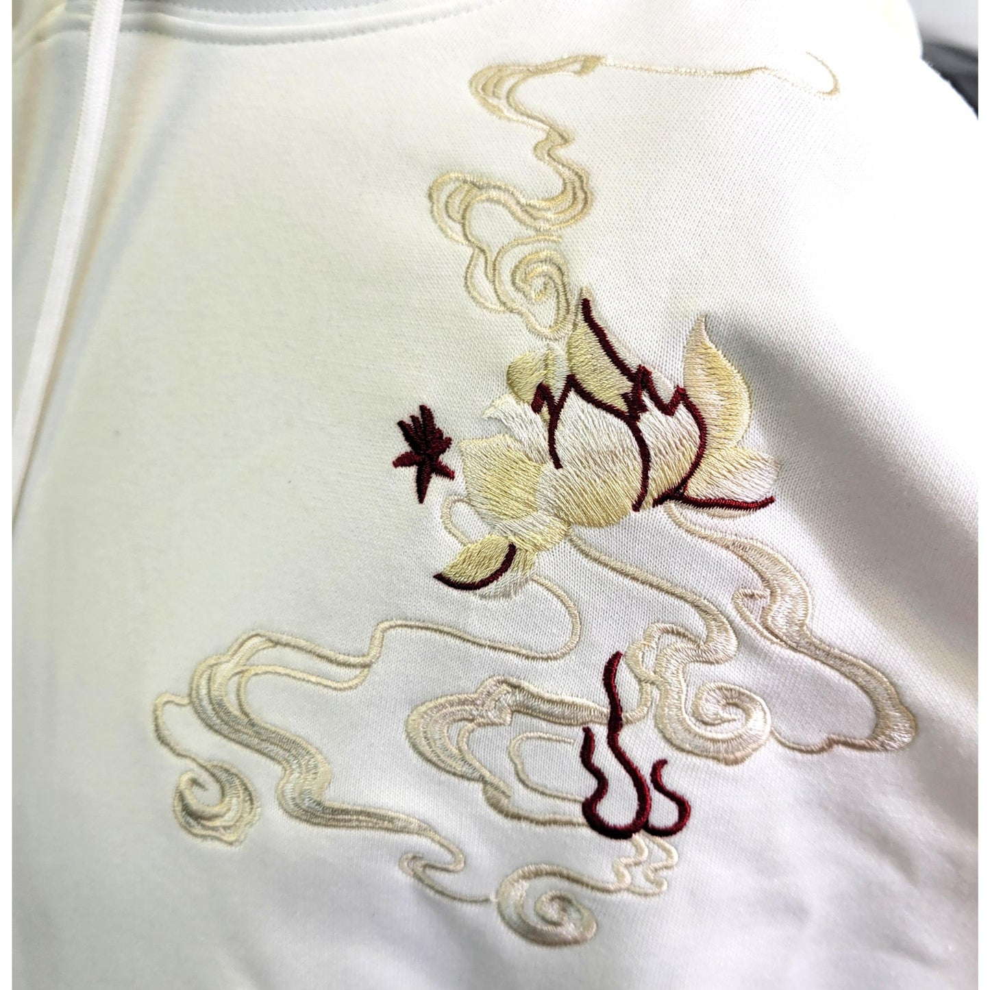 Hoodie Phénix Céleste - White