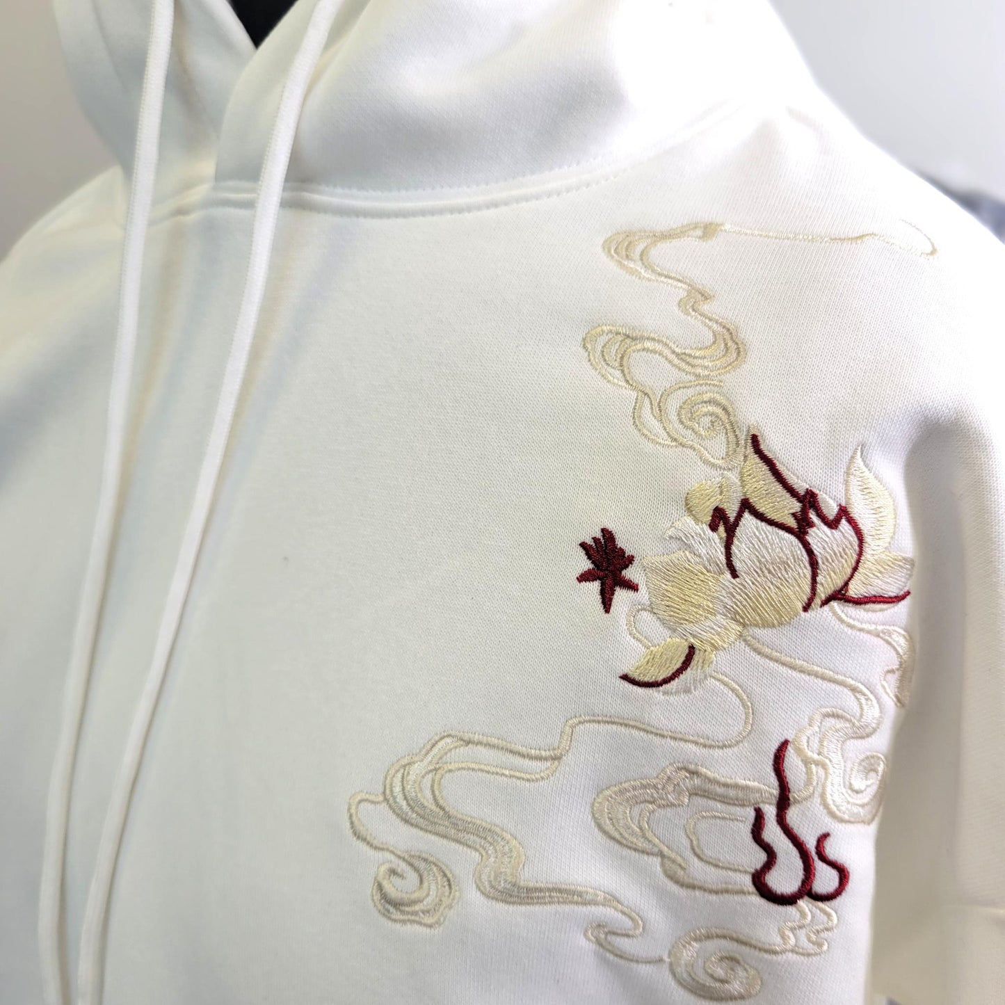 Hoodie Phénix Céleste - White