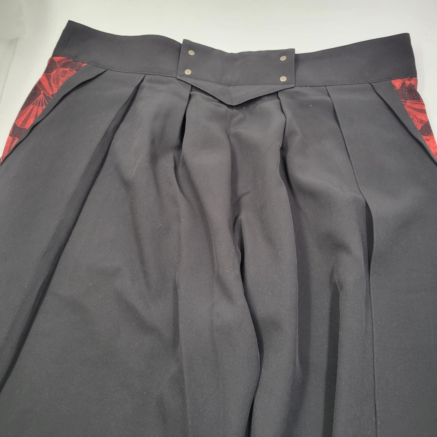 Pantalon Hakama Japonais – Coupe Large et Élégante - Rouge