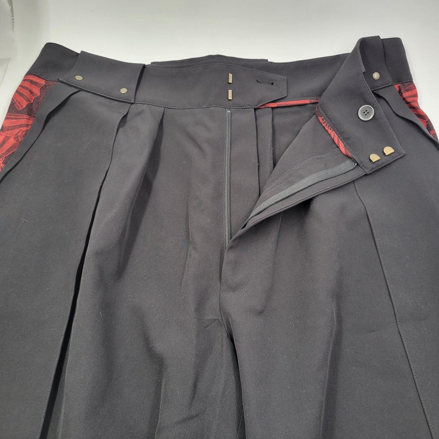 Pantalon Hakama Japonais – Coupe Large et Élégante - Rouge