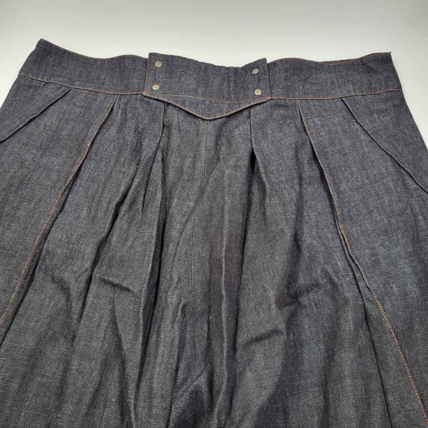 Pantalon Hakama Japonais – Coupe Large et Élégante - Denim