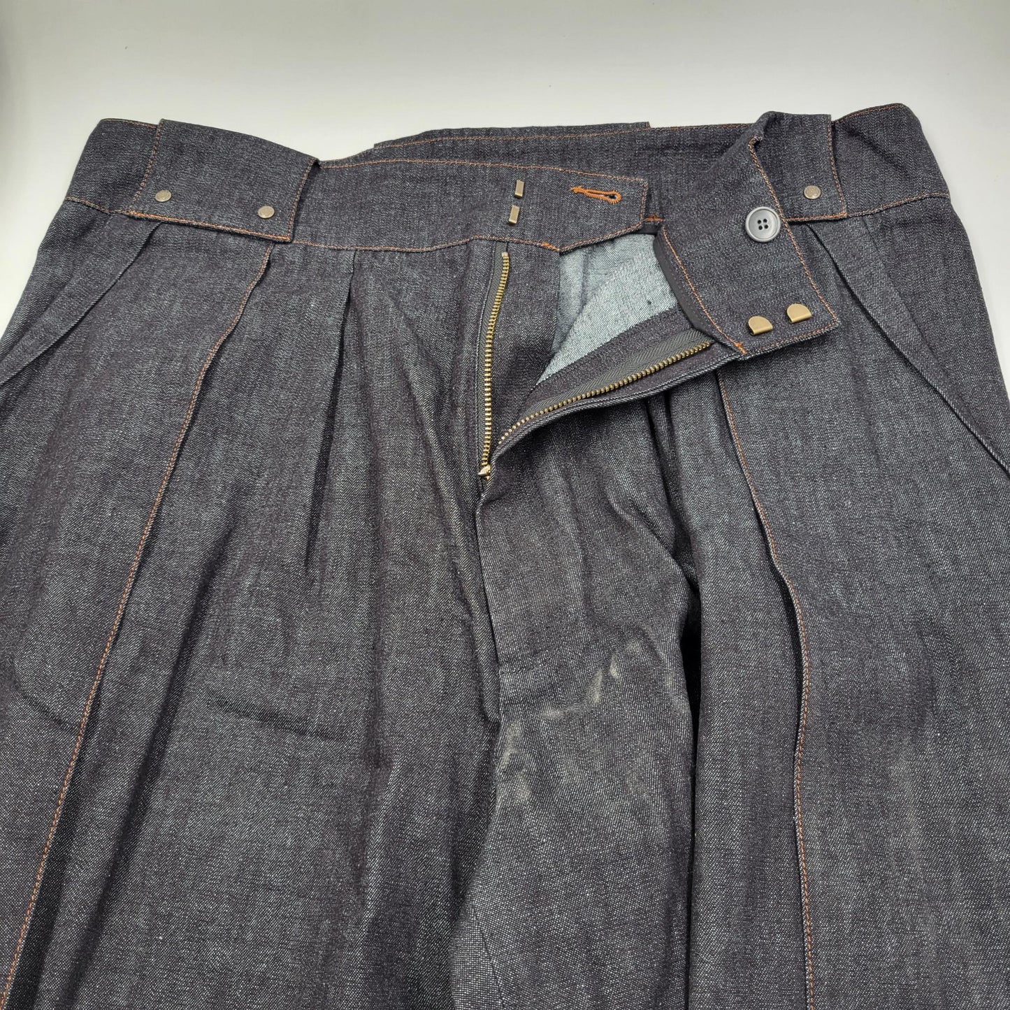 Pantalon Hakama Japonais – Coupe Large et Élégante - Denim