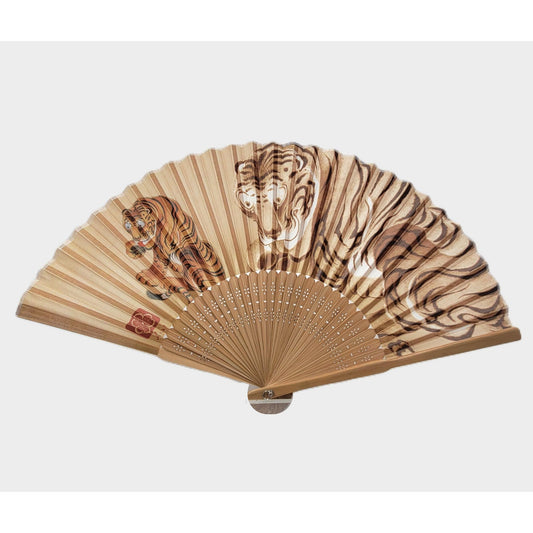 Collection Eventail AOI - Motif UKIYOE Japonais  Jakuchu Tigre