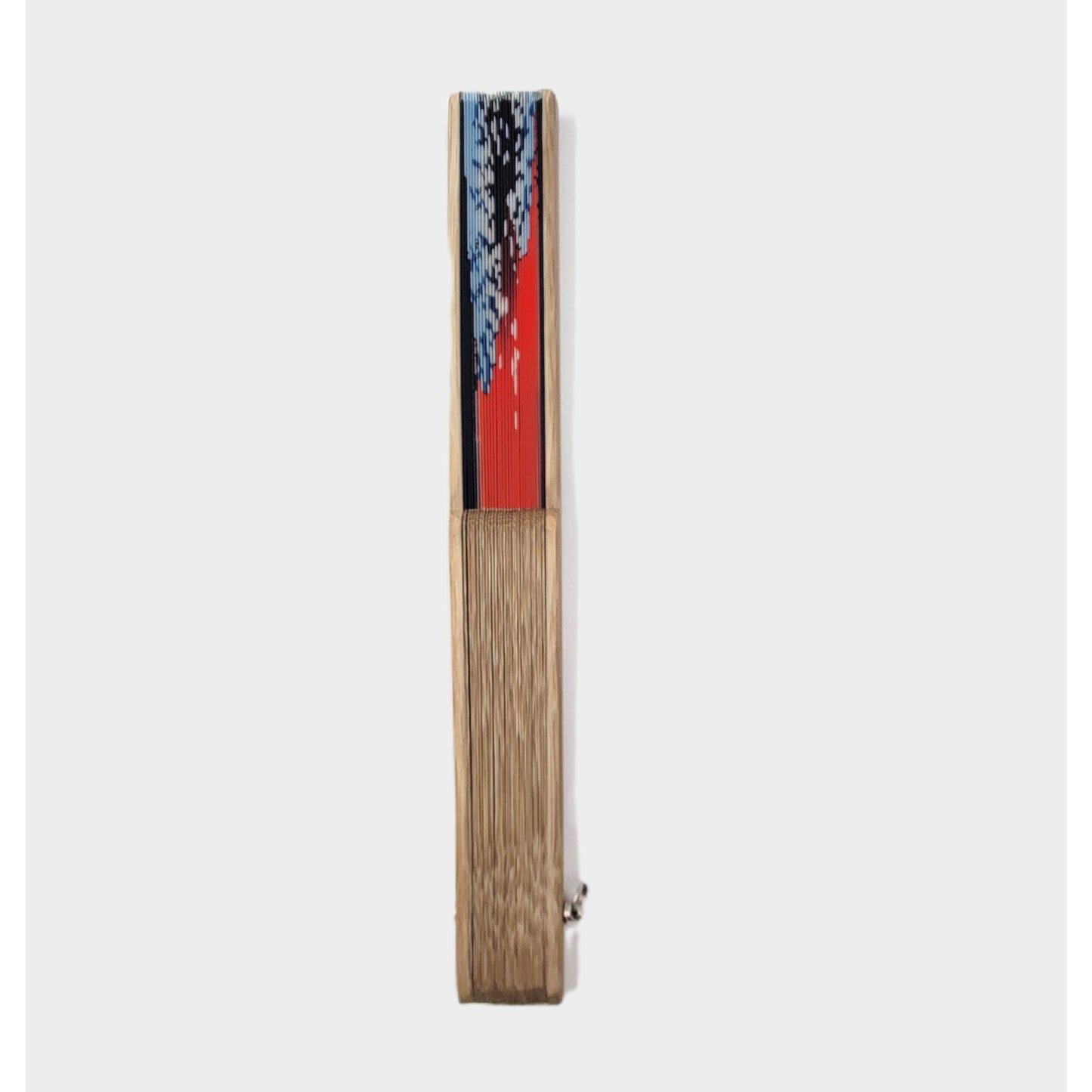 Collection Eventail AOI - Motif UKIYOE Japonais HOKISAI-Le Mont Fuji rouge et les vagues