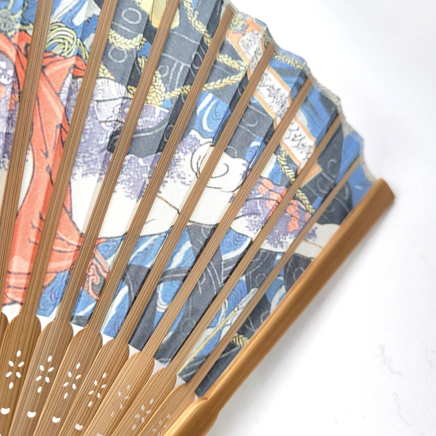 AOI Fan Collection - Kuniyoshi Heroes and Skeleton Japanese Ukiyo-e Design