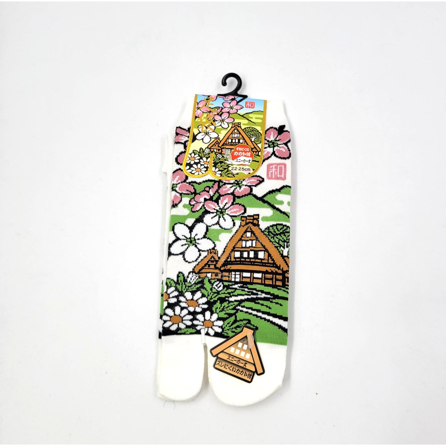 Chaussettes Japonaises Tabi - Motif  Shirakawa go Taille EU34-40