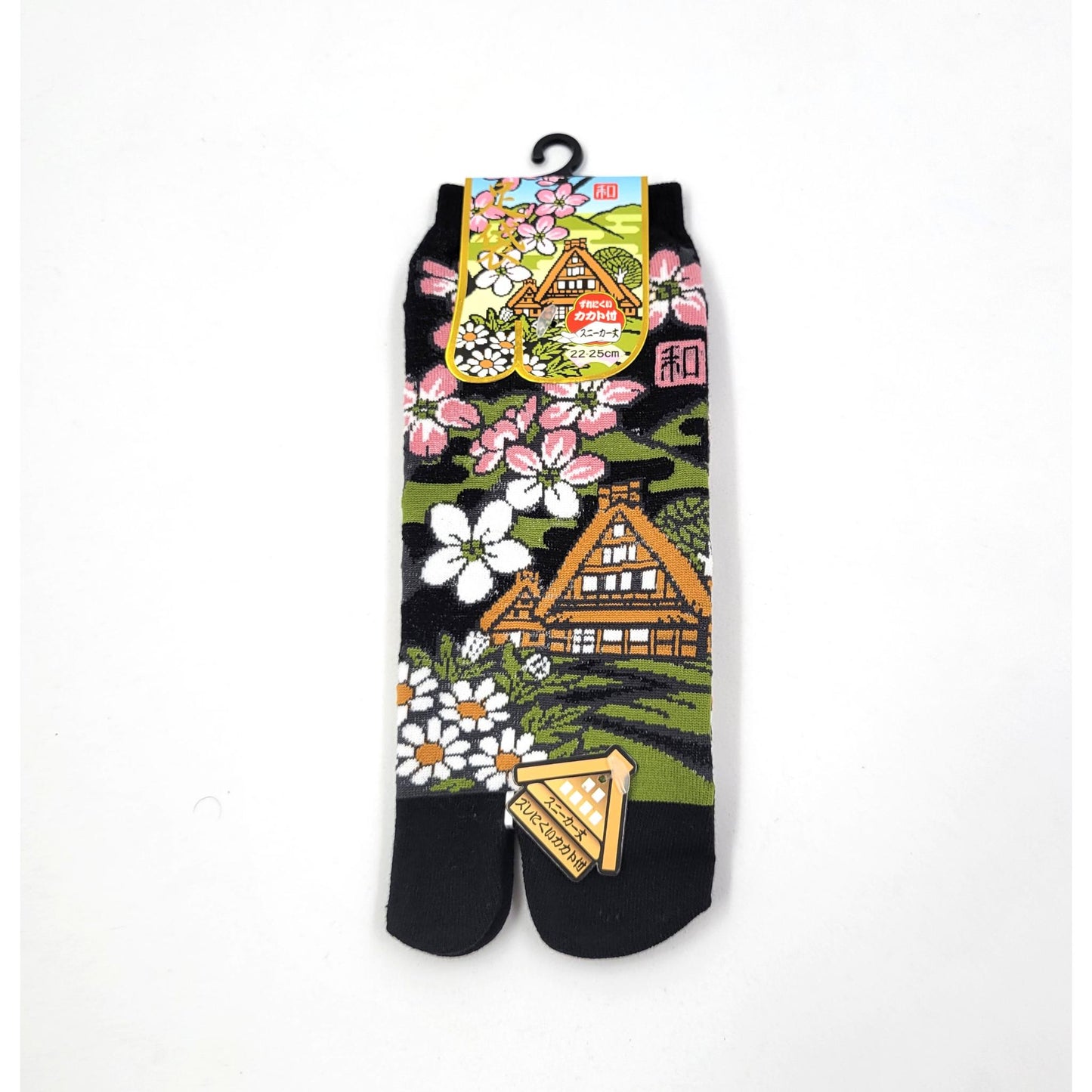 Chaussettes Japonaises Tabi - Motif  Shirakawa go Taille EU34-40