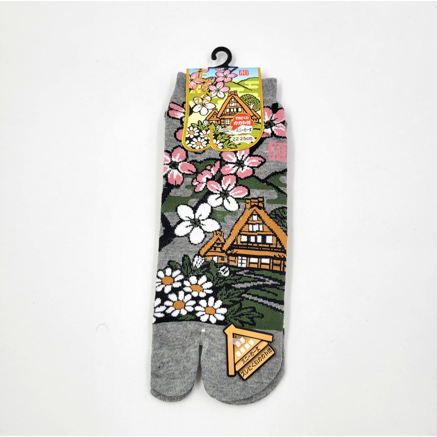 Chaussettes Japonaises Tabi - Motif  Shirakawa go Taille EU34-40