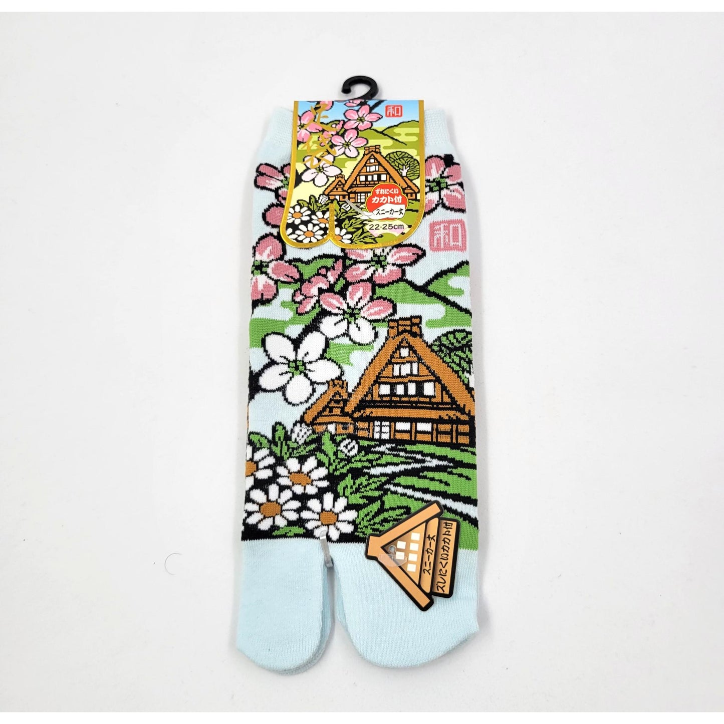 Chaussettes Japonaises Tabi - Motif  Shirakawa go Taille EU34-40