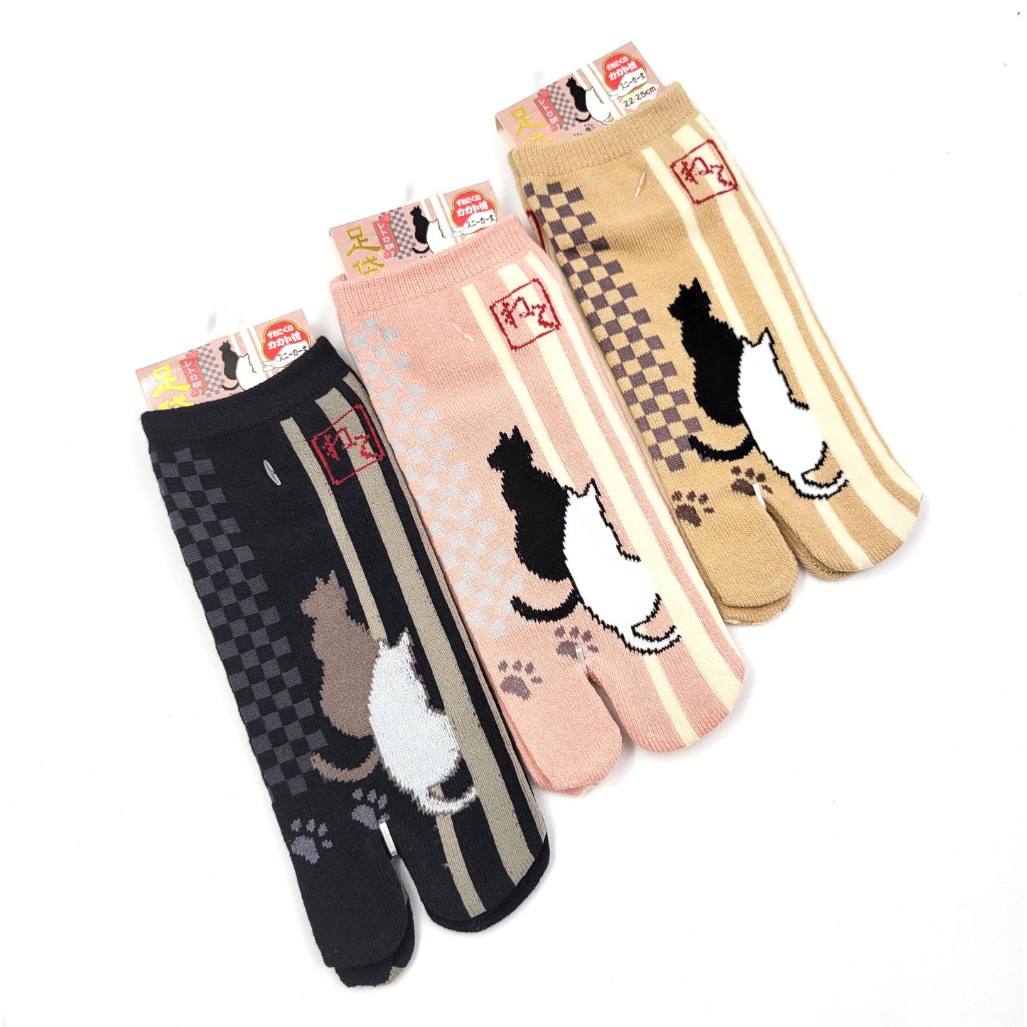 Chaussettes Japonaises Tabi en coton -Lapin couple