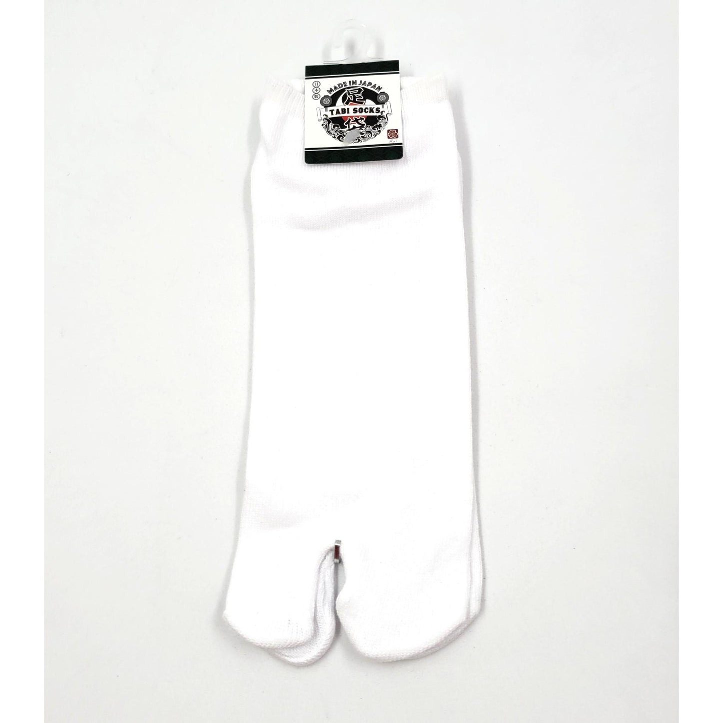 Chaussettes Japonaises Tabi en Coton - Uni Noir & Blanc  taille FR 40-45