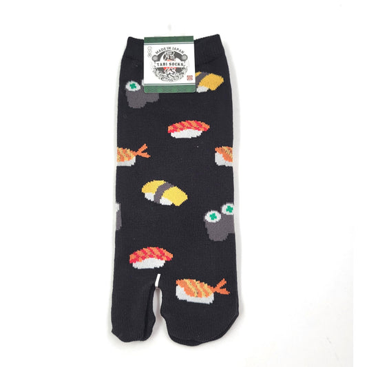 Chaussettes Japonaises Tabi en Coton et Motif SushiTaille 40-45