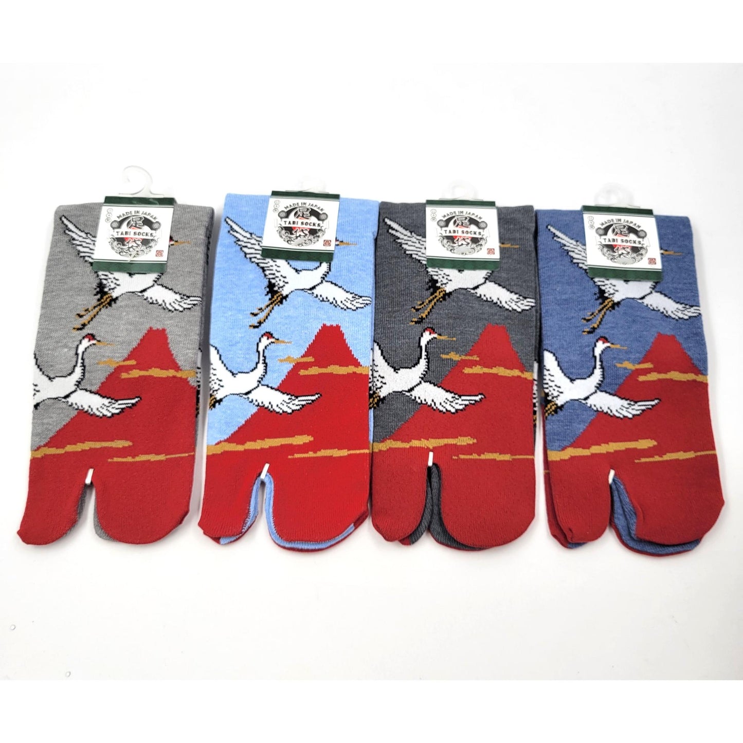 Chaussettes Japonaises Tabi - Motif Grue Taille EU40-45