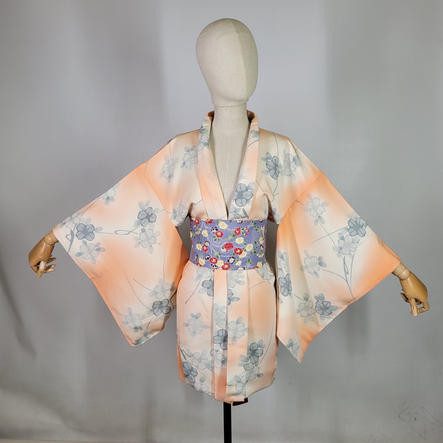 Ceinture réversible Musubi en coton - Motif floral 1