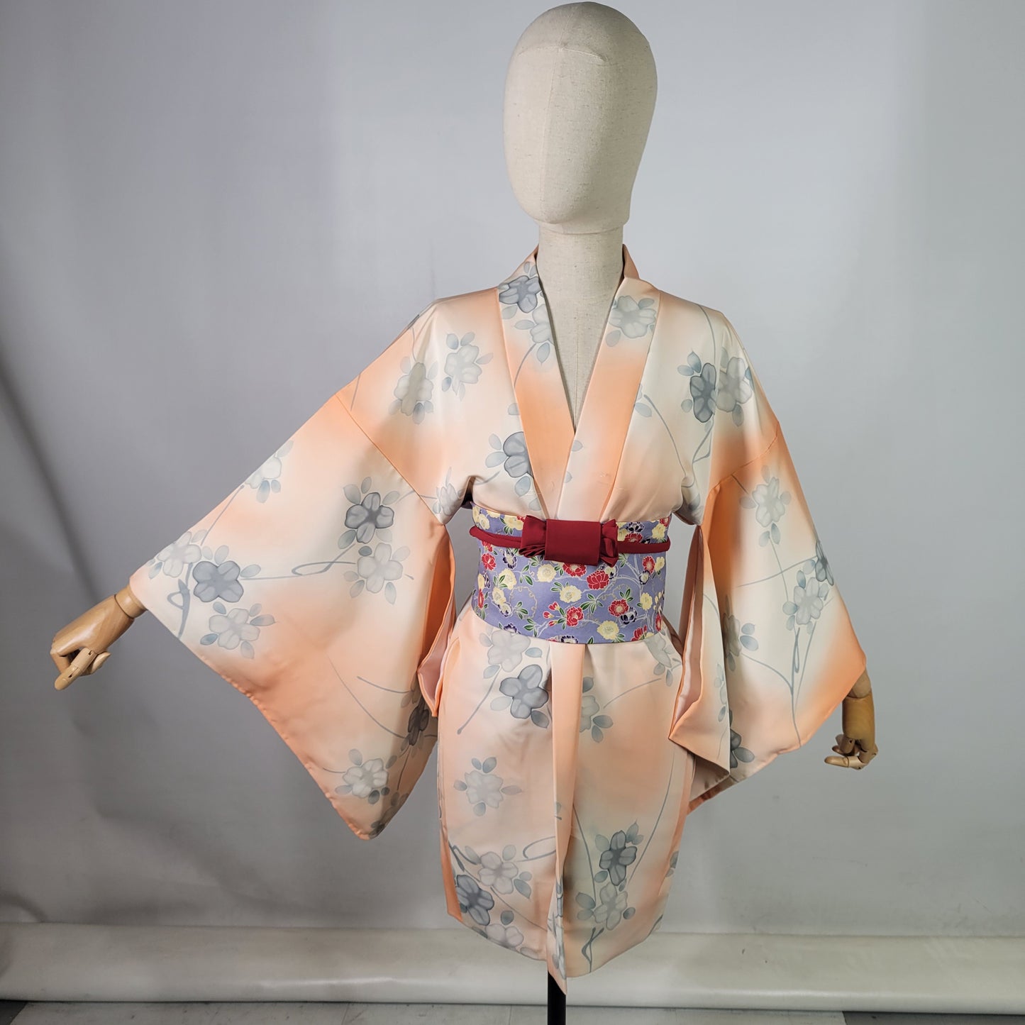 Ceinture réversible Musubi en coton - Motif floral 1