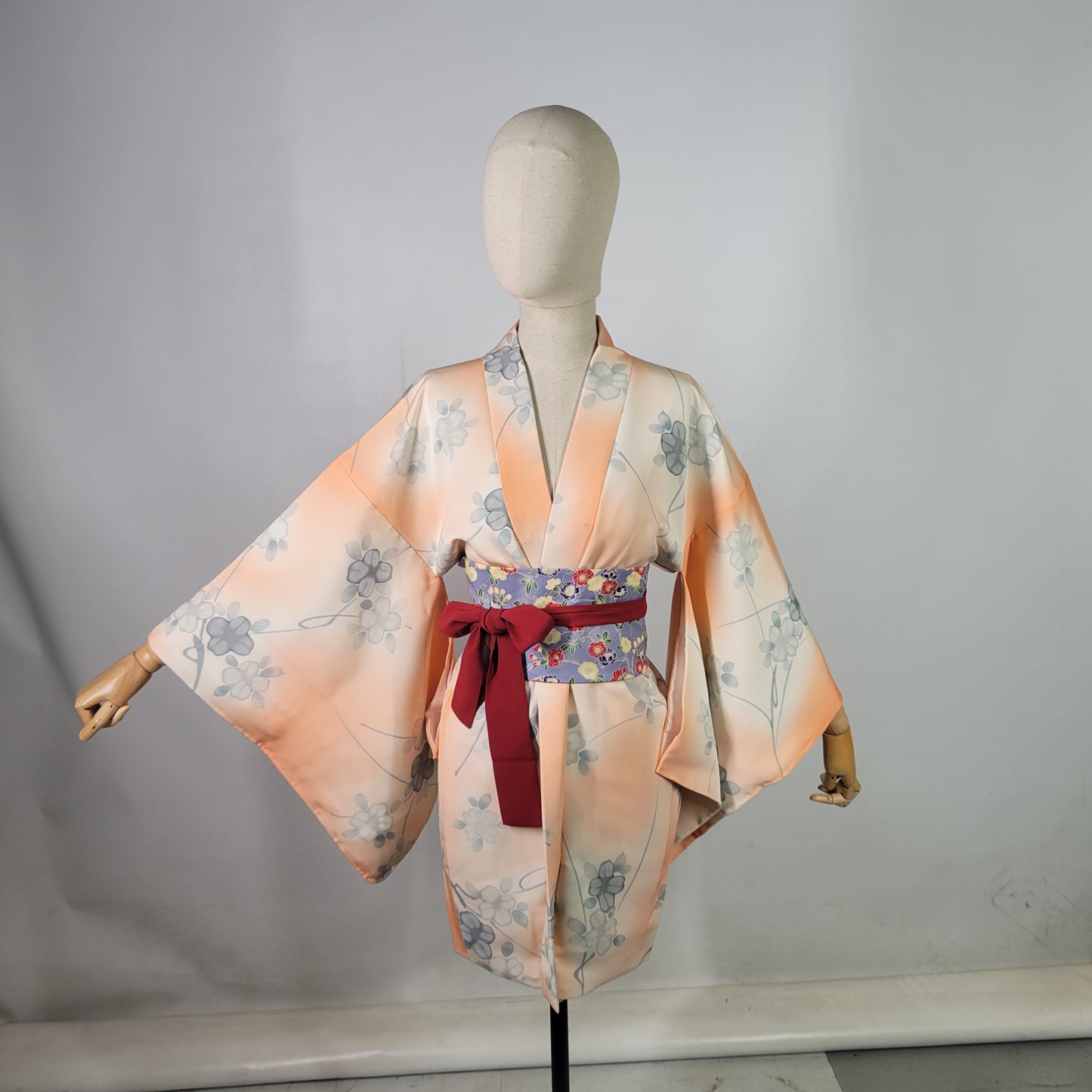 Ceinture réversible Musubi en coton - Motif floral 1