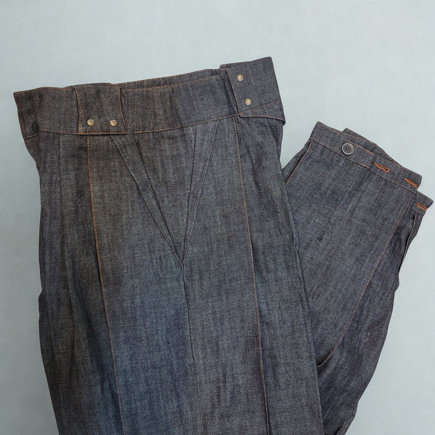 Pantalon Hakama Japonais – Coupe Large et Élégante - Denim